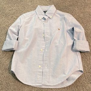 Ralph Lauren, button up collard top! Used once!